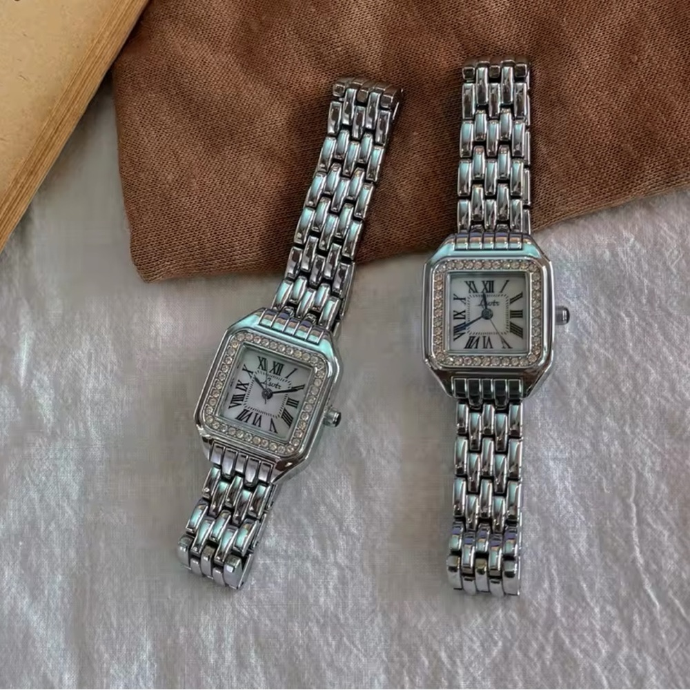 Panthere Classic Crystal Stainless Steel Watch with Diamond Accents - Picture 4 of 9